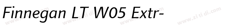 Finnegan LT W05 Extr字体转换